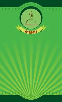 Menu Card Design Template Stock Illustration