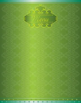 Menu Card Design Template Stock Illustration