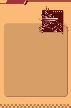 Menu Card Design Template Stock Illustration