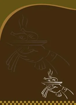 Menu Card Design Template Stock Illustration