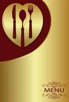 Menu Card Design Template Stock Illustration