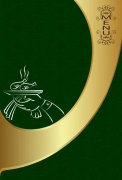 Menu Card Design Template Stock Illustration