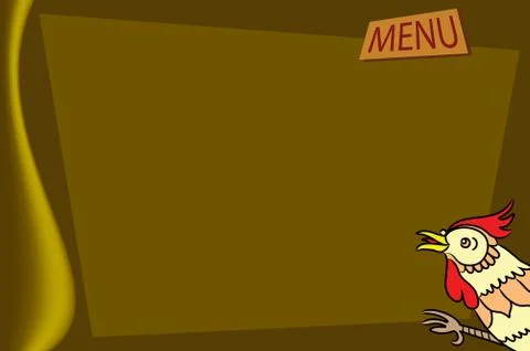 Menu Card Design Template Stock Illustration