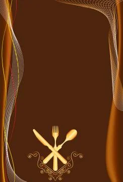 Menu Card Design Template Stock Illustration