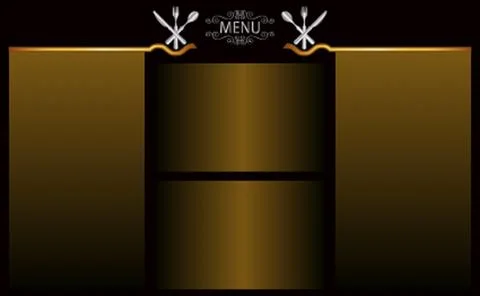 Menu Card Design Template Stock Illustration