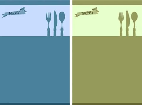 Menu Card Design Template Stock Illustration