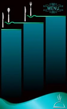 Menu Card Design Template Stock Illustration