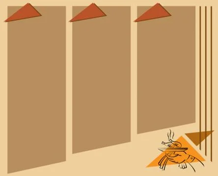 Menu Card Design Template Stock Illustration