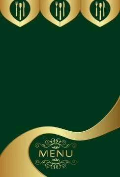 Menu Card Design Template Stock Illustration