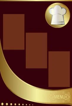 Menu Card Design Template Stock Illustration