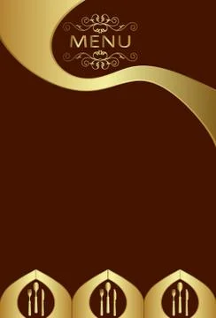 Menu Card Design Template Stock Illustration