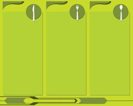 Menu Card Design Template Stock Illustration