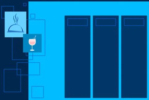 Menu Card Design Template Stock Illustration