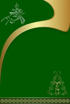 Menu Card Design Template Illustrazione stock