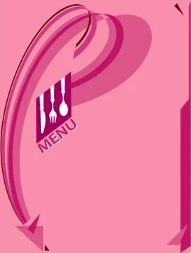 Menu Card Design Template Stock Illustration