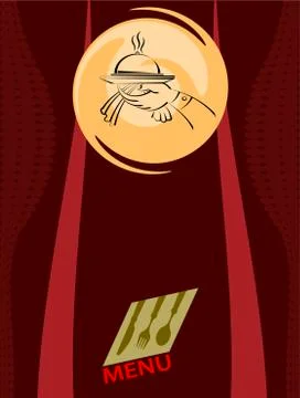 Menu Card Design Template Stock Illustration