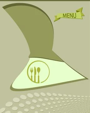 Menu Card Design Template Illustrazione stock