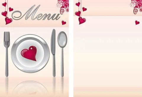 Menu card Stock Illustration