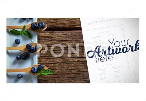 Menu card template for a restaurant Modello PSD