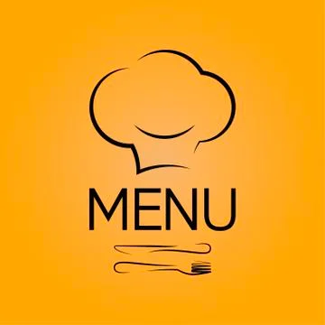 Menu chef design background Stock Illustration