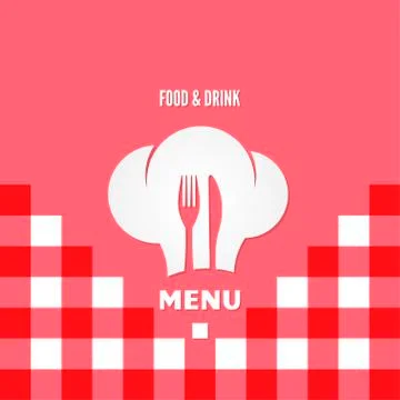 Menu chef design background Stock Illustration