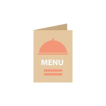 Menu colored restaurant icon illustration Stock Illustration