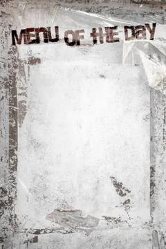 Menu of the Day grunge background Stock Photos