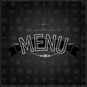 Menu design Stock Illustration