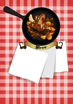 Menu design Stock Illustration