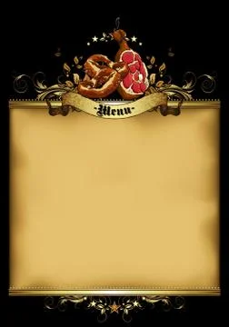 Menu design Stock Illustration