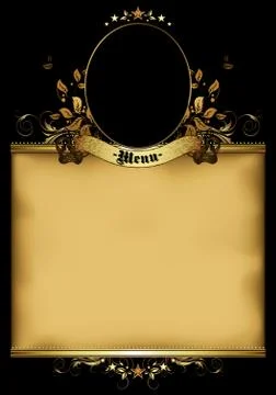 Menu design Illustrazione stock