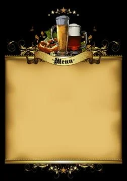 Menu design Stock Illustration