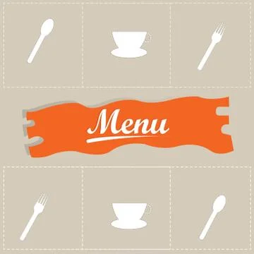 Menu design 스톡 일러스트