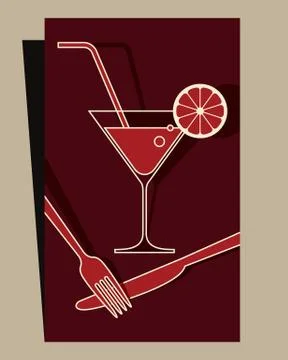 Menu design Stock Illustration