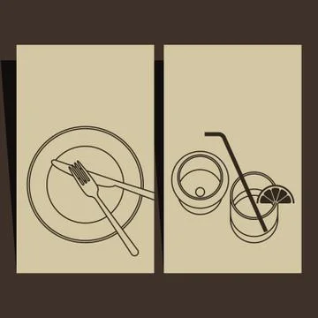 Menu design Stock Illustration