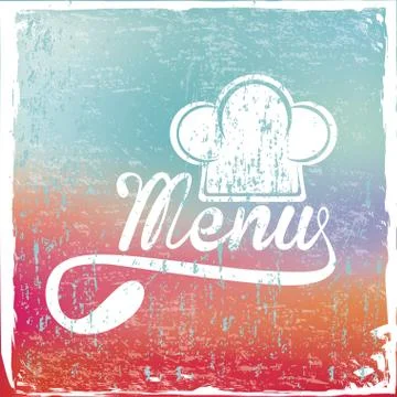 Menu design over rustic background vector illustration Illustrazione stock