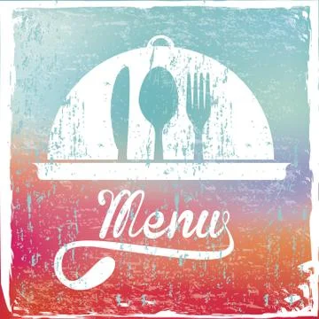 Menu design over rustic background vector illustration Illustrazione stock
