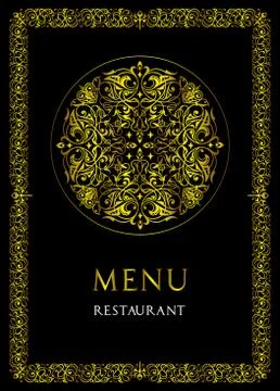 Menu design for restaurant. Stock Illustration