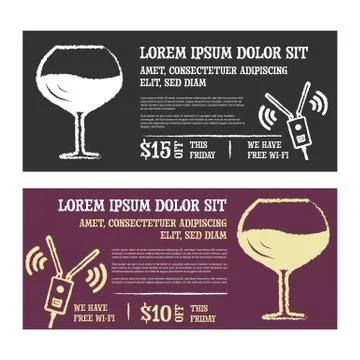 Menu design in retro style Stock Illustration