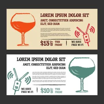 Menu design in retro style Stock Illustration