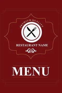 Menu Design Template Illustrazione stock