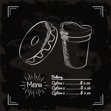 Menu fast food Stock Illustration