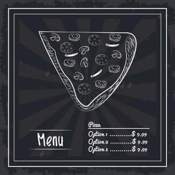 Menu fast food Stock Illustration