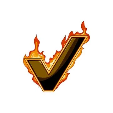 Menu fire game button cartoon vector illustration イラスト素材