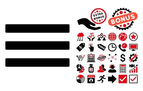 Menu Flat Vector Icon with Bonus イラスト素材