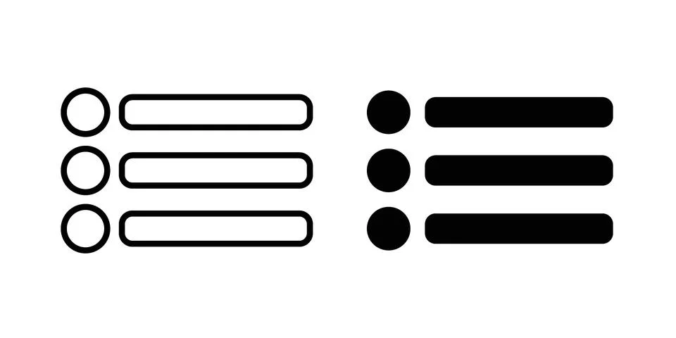 Menu icon concept logo design collection 스톡 일러스트