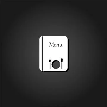 Menu icon flat. Stock Illustration