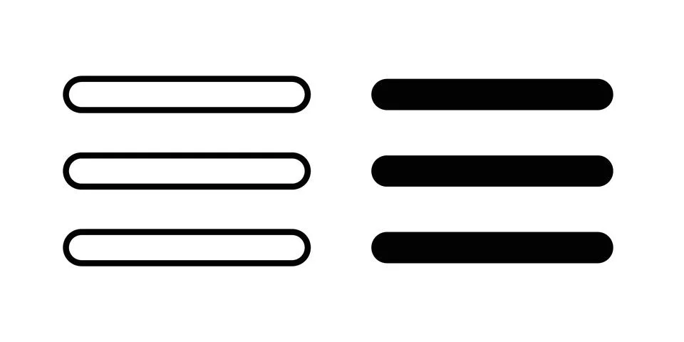 Menu icon graphic design. web icons vectors 스톡 일러스트