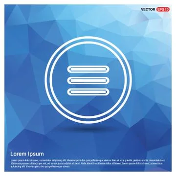 Menu icon Stock Illustration