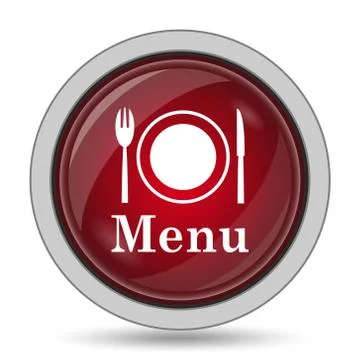Menu icon. Internet button on white background.. Stock Illustration